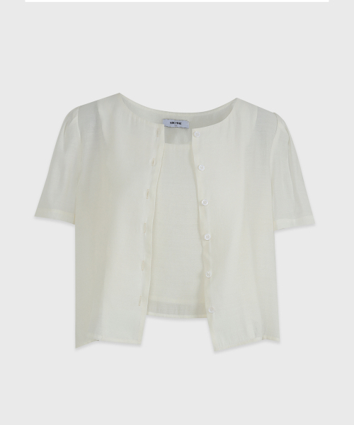 MICANE（ミケーネ）の「ミュエディル バックスリットブラウス-ビスチェセットアップ（シャツ/ブラウス・レディース・ブラック/ライトグレー/クリーム・SMALL/MEDIUM/LARGE/X-LARGE/XX-LARGE）」の16枚目の写真