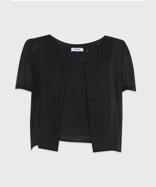 MICANE（ミケーネ）の「ミュエディル バックスリットブラウス-ビスチェセットアップ（シャツ/ブラウス・レディース・ブラック/ライトグレー/クリーム・SMALL/MEDIUM/LARGE/X-LARGE/XX-LARGE）」の17枚目の写真