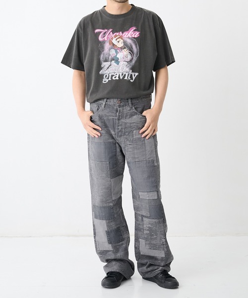 THE TOKYO(ザトウキョウ)の「【PIIT/ピット】OCHAKO TEE/麗日お茶子「僕のヒーローアカデミア」・アニメTEE(Tシャツ/カットソー・メンズ・ダークグレー・L/M/XL)」の2枚目の写真