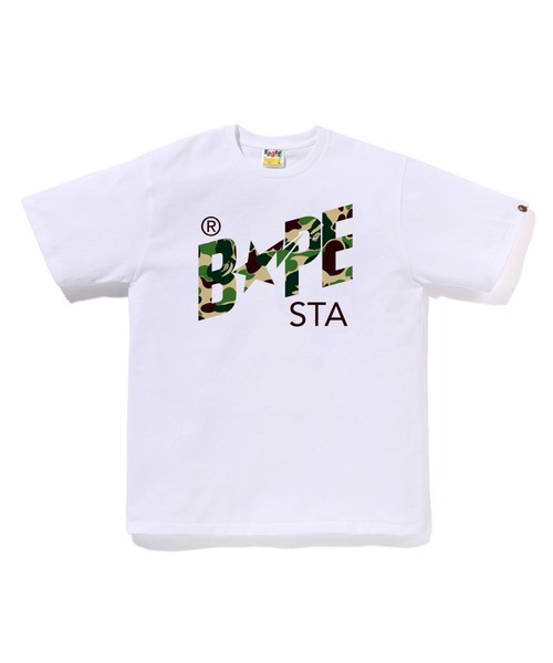 A BATHING APE（アベイシングエイプ）の「ABC CAMO BAPE STA TEE（Tシャツ/カットソー・メンズ・ホワイト×グリーン/ブラック×ブルー/ブラック×グリーン/ブラック×ピンク/ホワイト×ピンク/ホワイト×ブルー・X-LARGE/XX-LARGE/SMALL/MEDIUM/XXX-LARGE/LARGE）」の2枚目の写真