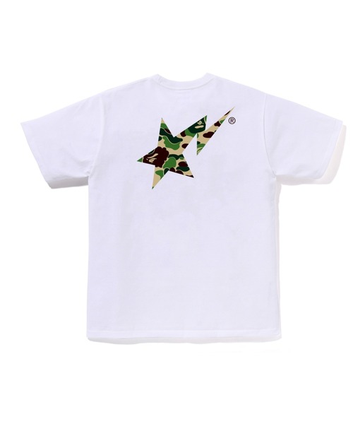 A BATHING APE（アベイシングエイプ）の「ABC CAMO BAPE STA TEE（Tシャツ/カットソー・メンズ・ホワイト×グリーン/ブラック×ブルー/ブラック×グリーン/ブラック×ピンク/ホワイト×ピンク/ホワイト×ブルー・X-LARGE/XX-LARGE/SMALL/MEDIUM/XXX-LARGE/LARGE）」の7枚目の写真