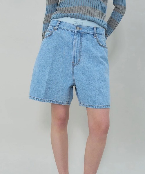 GRVRGROVE(グローブ)の「MAEVE DENIM PANTS(デニムパンツ・レディース・ダークブルー/ライトブルー・MEDIUM/SMALL)」の1枚目の写真
