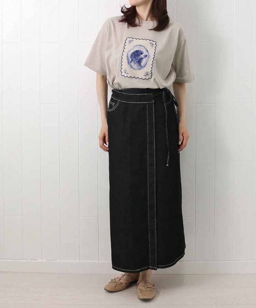 Bleu Bleuet（ブルーブルーエ）の「le petaleヴィンテージdogTシャツ（Tシャツ/カットソー・レディース・ホワイト系その他/ホワイト系その他2/グレー系その他2/グレー系その他・FREE）」の22枚目の写真