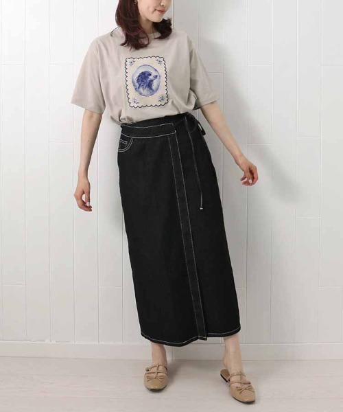 Bleu Bleuet（ブルーブルーエ）の「le petaleヴィンテージdogTシャツ（Tシャツ/カットソー・レディース・ホワイト系その他/ホワイト系その他2/グレー系その他2/グレー系その他・FREE）」の21枚目の写真