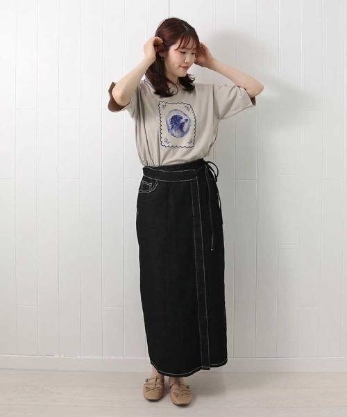 Bleu Bleuet（ブルーブルーエ）の「le petaleヴィンテージdogTシャツ（Tシャツ/カットソー・レディース・ホワイト系その他/ホワイト系その他2/グレー系その他2/グレー系その他・FREE）」の20枚目の写真