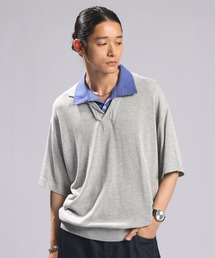 DOCKING SKIPPER KNIT POLO SHIRTS/ドッキングスキッパーニットポロシャツ