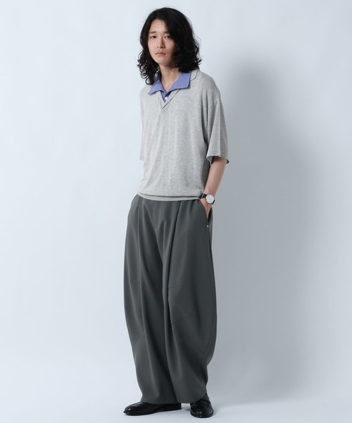 RAGEBLUE（レイジブルー）の「DOCKING SKIPPER KNIT POLO SHIRTS/ドッキンクスキッパーニットポロシャツ（ポロシャツ・メンズ・ブラック/グレー・MEDIUM/LARGE）」の20枚目の写真