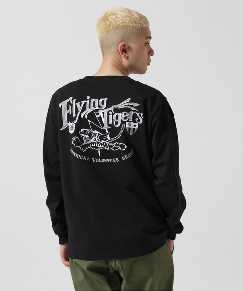 AVIREX(アヴィレックス)の「《WEB&DEPOT限定》MILITARY MOTIF LONGSLEEVE T-SHIRT / ミリタリーモチーフ 長袖Tシャツ / AVIREX / アヴィレックス(Tシャツ/カットソー・メンズ・ライトグレー/ホワイト/ブラック・X-LARGE/XX-LARGE/LARGE/MEDIUM)」の9枚目の写真