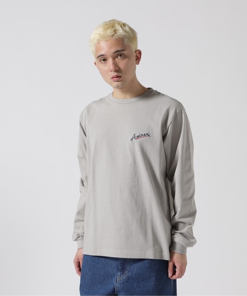 AVIREX(アヴィレックス)の「《WEB&DEPOT限定》MILITARY MOTIF LONGSLEEVE T-SHIRT / ミリタリーモチーフ 長袖Tシャツ / AVIREX / アヴィレックス(Tシャツ/カットソー・メンズ・ライトグレー/ホワイト/ブラック・X-LARGE/XX-LARGE/LARGE/MEDIUM)」の12枚目の写真