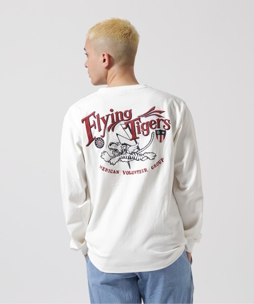 AVIREX(アヴィレックス)の「《WEB&DEPOT限定》MILITARY MOTIF LONGSLEEVE T-SHIRT / ミリタリーモチーフ 長袖Tシャツ / AVIREX / アヴィレックス(Tシャツ/カットソー・メンズ・ライトグレー/ホワイト/ブラック・X-LARGE/XX-LARGE/LARGE/MEDIUM)」の5枚目の写真
