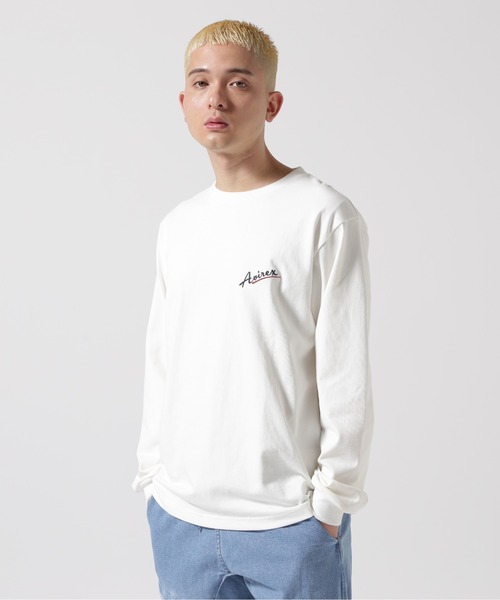 AVIREX(アヴィレックス)の「《WEB&DEPOT限定》MILITARY MOTIF LONGSLEEVE T-SHIRT / ミリタリーモチーフ 長袖Tシャツ / AVIREX / アヴィレックス(Tシャツ/カットソー・メンズ・ライトグレー/ホワイト/ブラック・X-LARGE/XX-LARGE/LARGE/MEDIUM)」の4枚目の写真