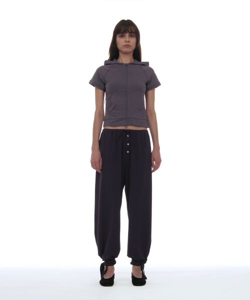 PARTIMENTO WOMEN（パルティメントウィメン）の「PWC タイアップ ヘム ジャージ トラウザー_パープルネイビー（その他パンツ・レディース・その他・SMALL/MEDIUM/LARGE）」の2枚目の写真