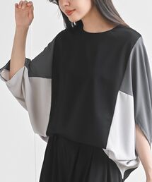 rps | 異素材配色ドルマンプルオーバー(その他トップス)