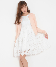 Dazzlin ダズリン の レースハイウエスト切替ワンピース ワンピース Wear