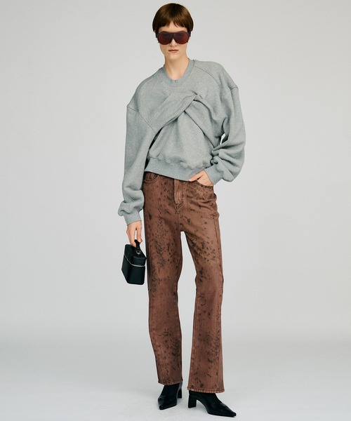 PRANK PROJECT(プランクプロジェクト)の「【2026Autumn Pre-Order】ラミネートパターンパンツ / Laminate Pattern Pants(その他パンツ・レディース・ライトイエロー/ボルドー・38/36)」の8枚目の写真