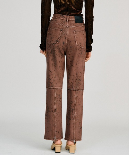 PRANK PROJECT(プランクプロジェクト)の「【2026Autumn Pre-Order】ラミネートパターンパンツ / Laminate Pattern Pants(その他パンツ・レディース・ライトイエロー/ボルドー・38/36)」の12枚目の写真