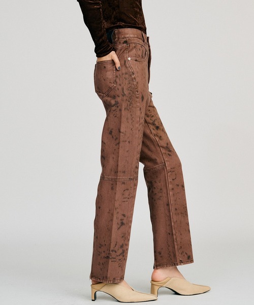 PRANK PROJECT(プランクプロジェクト)の「【2026Autumn Pre-Order】ラミネートパターンパンツ / Laminate Pattern Pants(その他パンツ・レディース・ライトイエロー/ボルドー・38/36)」の13枚目の写真