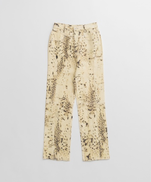 PRANK PROJECT(プランクプロジェクト)の「【2026Autumn Pre-Order】ラミネートパターンパンツ / Laminate Pattern Pants(その他パンツ・レディース・ライトイエロー/ボルドー・38/36)」の16枚目の写真