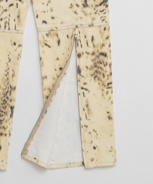PRANK PROJECT(プランクプロジェクト)の「【2026Autumn Pre-Order】ラミネートパターンパンツ / Laminate Pattern Pants(その他パンツ・レディース・ライトイエロー/ボルドー・38/36)」の3枚目の写真