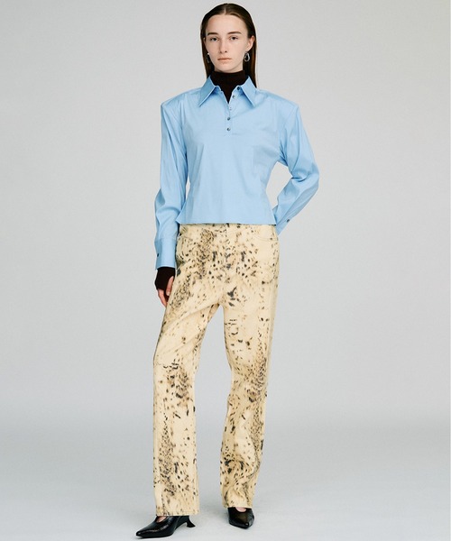 PRANK PROJECT(プランクプロジェクト)の「【2026Autumn Pre-Order】ラミネートパターンパンツ / Laminate Pattern Pants(その他パンツ・レディース・ライトイエロー/ボルドー・38/36)」の22枚目の写真