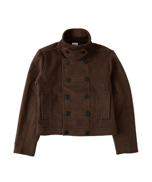 WISH FOR EVER（ウィッシュフォーエバー）の「NAPOLEON DESIGN SHORT PEACOAT/ナポレオンデザインショートピーコート（ピーコート・メンズ・ブラウン/ブラック/チェック・X-SMALL/LARGE/MEDIUM/SMALL）」の18枚目の写真