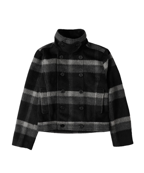 WISH FOR EVER（ウィッシュフォーエバー）の「NAPOLEON DESIGN SHORT PEACOAT/ナポレオンデザインショートピーコート（ピーコート・メンズ・ブラウン/ブラック/チェック・X-SMALL/LARGE/MEDIUM/SMALL）」の19枚目の写真