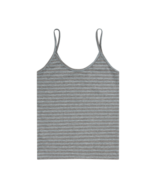 ASON(アズオン)の「SHELL STRIPE SLEEVELESS / BLUE(Tシャツ/カットソー・レディース・その他・FREE)」の3枚目の写真