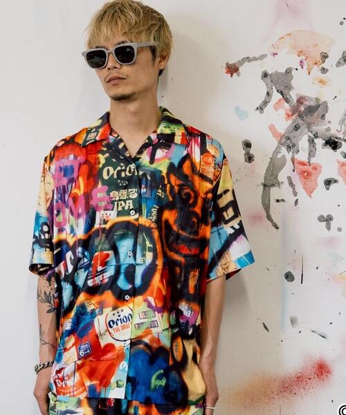 ROYAL FLASH（ロイヤルフラッシュ）の「guernika/ゲルニカ/ORION THE DRAFT ART ALOHA SHIRT（シャツ/ブラウス・メンズ・その他24・F）」の2枚目の写真
