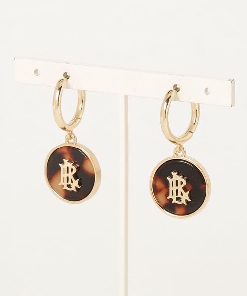 LAUREN RALPH LAUREN（ローレン ラルフ ローレン）の「ゴールドプレーテッド トーティシェル ドロップ ピアス（ピアス（両耳用）・レディース・イエロー系2・ONE）」の3枚目の写真