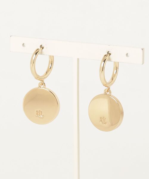 LAUREN RALPH LAUREN（ローレン ラルフ ローレン）の「ゴールドプレーテッド トーティシェル ドロップ ピアス（ピアス（両耳用）・レディース・イエロー系2・ONE）」の2枚目の写真