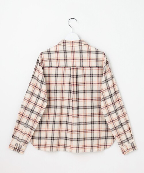 J.PRESS（ジェイプレス）の「コットン 起毛 タータンチェック シャツ（シャツ/ブラウス・レディース・ネイビー系3/アイボリー系3/レッド系3・T13/T15）」の14枚目の写真