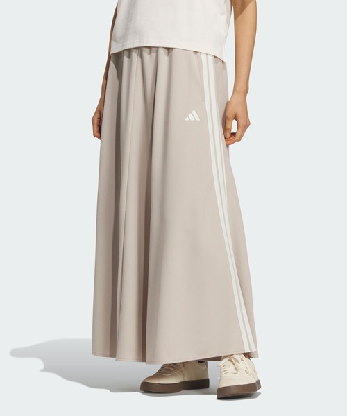 adidas(アディダス)の「スリーストライプス KN スカート / アディダス adidas(スカート・レディース・ベージュ・XX-LARGE/LARGE/MEDIUM/SMALL/X-LARGE)」の1枚目の写真