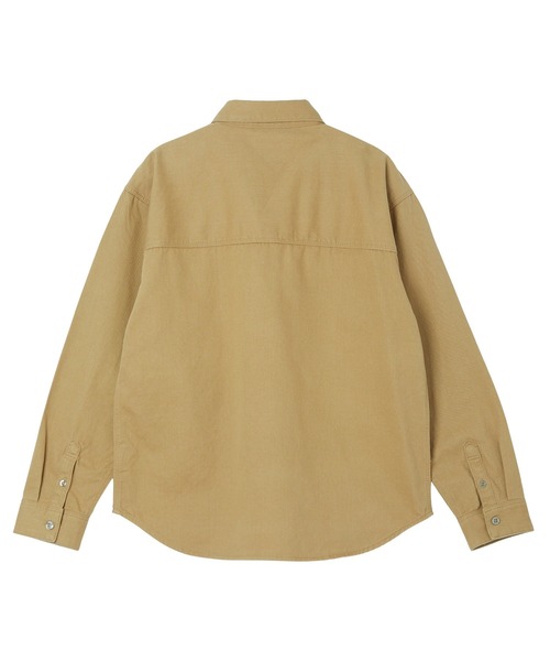 X-girl（エックスガール）の「FACE LABEL WORK L/S SHIRT（シャツ/ブラウス・レディース・ベージュ/ブラック/マルチ・S/M）」の17枚目の写真