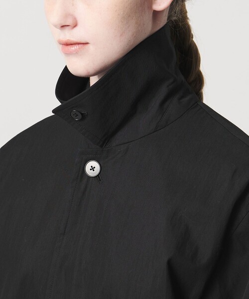 LOEFF（ロエフ）の「＜LOEFF＞バルカラー コート UNISEX（ステンカラーコート・レディース・ブラック/ダークブラウン・1/0/2）」の17枚目の写真