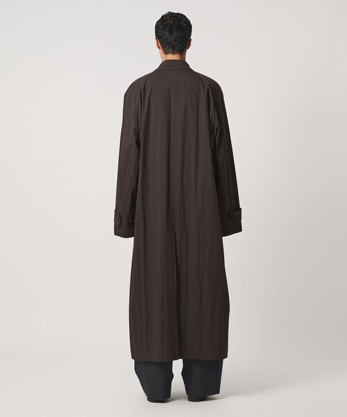 LOEFF（ロエフ）の「＜LOEFF＞バルカラー コート UNISEX（ステンカラーコート・レディース・ブラック/ダークブラウン・1/0/2）」の21枚目の写真