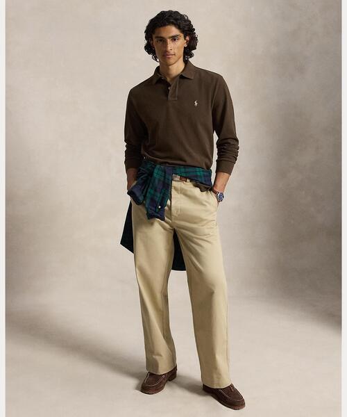 POLO RALPH LAUREN（ポロ ラルフ ローレン）の「カスタム スリム ロングスリーブ ポロシャツ（ポロシャツ・メンズ・ブラウン・M/L）」の3枚目の写真