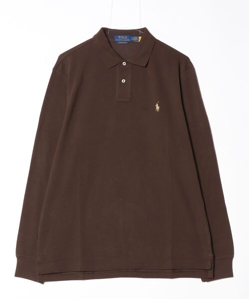 POLO RALPH LAUREN（ポロ ラルフ ローレン）の「カスタム スリム ロングスリーブ ポロシャツ（ポロシャツ・メンズ・ブラウン・M/L）」の6枚目の写真