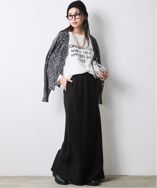 CHIC STYLE(シックスタイル)の「ナローマキシスカート<大きいサイズ有>シックスタイル(スカート・レディース・サックスブルー/ベージュ系/ブラック/グレー・L/M/3L/5L/4L/LL)」の14枚目の写真