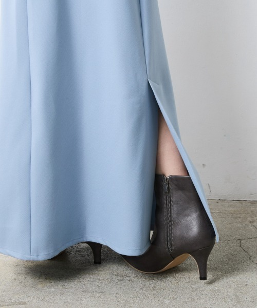 CHIC STYLE(シックスタイル)の「ナローマキシスカート<大きいサイズ有>シックスタイル(スカート・レディース・サックスブルー/ベージュ系/ブラック/グレー・L/M/3L/5L/4L/LL)」の15枚目の写真