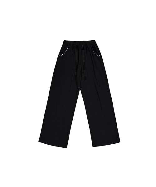 WAVEGIRL（ウェーブガール）の「Saint Track Pants (3color)（スウェットパンツ・レディース・ライトグレー/ブラック/ライトグリーン・FREE）」の2枚目の写真