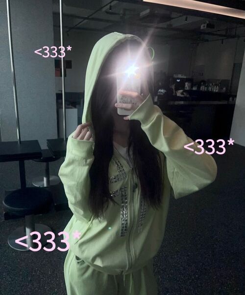WAVEGIRL（ウェーブガール）の「Saint Track Pants (3color)（スウェットパンツ・レディース・ライトグレー/ブラック/ライトグリーン・FREE）」の14枚目の写真