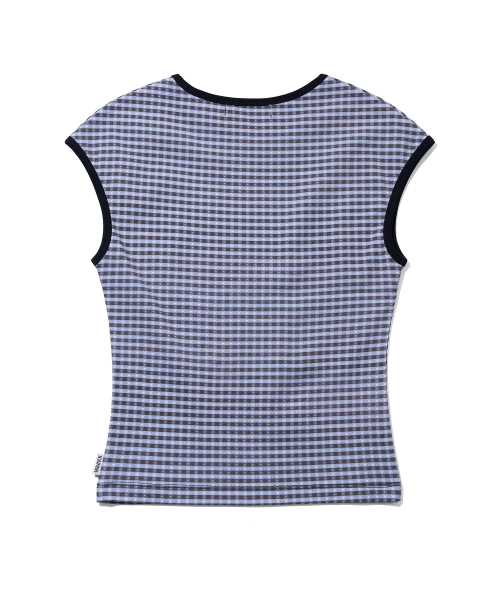 YOUHEE(ユヒ)の「CHECK STAR PATTERN T-SHIRTS_BLACK(Tシャツ/カットソー・レディース・その他・SMALL/MEDIUM)」の3枚目の写真