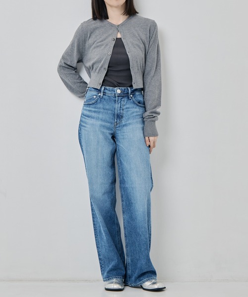 INSCRIRE(アンスクリア)の「【INSCRIRE/アンスクリア】Cotton 16G 2-Way Cardigan/コットン2WAYカーディガン(カーディガン/ボレロ・レディース・グレー/カーキ・FREE)」の11枚目の写真