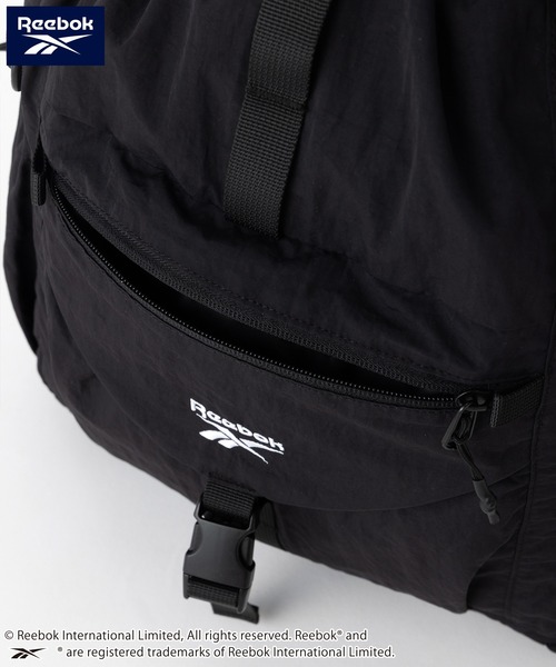 Reebok(リーボック)の「【Reebok リーボック】3WAYナイロンバッグ リュック ショルダーバッグ ワンショルダー ドローコード(バックパック/リュック・メンズ・ブラック/ライトグレー・FREE)」の18枚目の写真