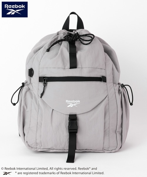 Reebok(リーボック)の「【Reebok リーボック】3WAYナイロンバッグ リュック ショルダーバッグ ワンショルダー ドローコード(バックパック/リュック・メンズ・ブラック/ライトグレー・FREE)」の10枚目の写真