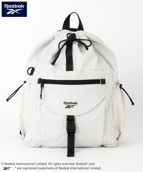 Reebok(リーボック)の「【Reebok リーボック】3WAYナイロンバッグ リュック ショルダーバッグ ワンショルダー ドローコード(バックパック/リュック・メンズ・ブラック/ライトグレー・FREE)」の11枚目の写真