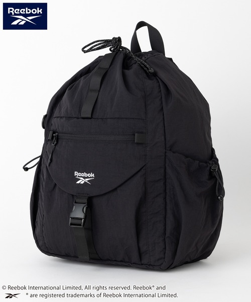 Reebok(リーボック)の「【Reebok リーボック】3WAYナイロンバッグ リュック ショルダーバッグ ワンショルダー ドローコード(バックパック/リュック・メンズ・ブラック/ライトグレー・FREE)」の12枚目の写真