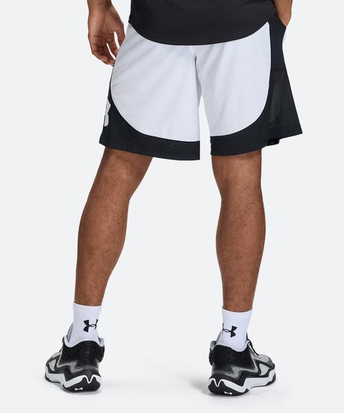 UNDER ARMOUR(アンダーアーマー)の「UAネクストジェン ロゴ ショーツ(バスケットボール/メンズ/レディース)(その他パンツ・レディース・ホワイト・M/L/XL)」の2枚目の写真