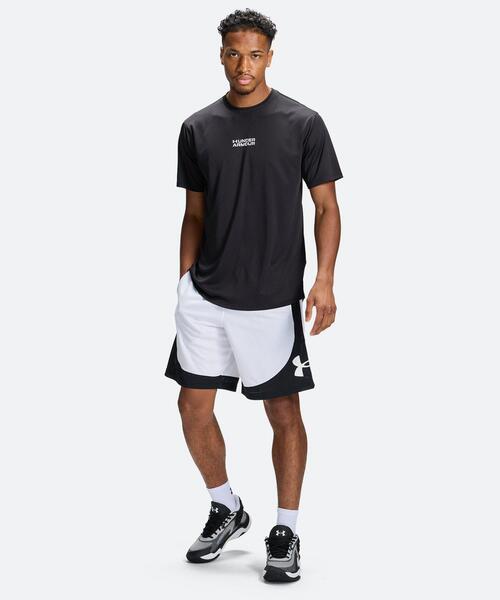 UNDER ARMOUR(アンダーアーマー)の「UAネクストジェン ロゴ ショーツ(バスケットボール/メンズ/レディース)(その他パンツ・レディース・ホワイト・M/L/XL)」の3枚目の写真