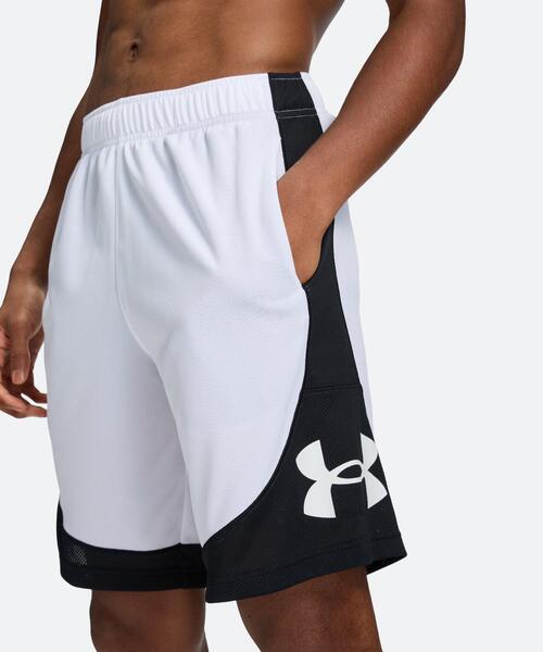 UNDER ARMOUR(アンダーアーマー)の「UAネクストジェン ロゴ ショーツ(バスケットボール/メンズ/レディース)(その他パンツ・レディース・ホワイト・M/L/XL)」の4枚目の写真